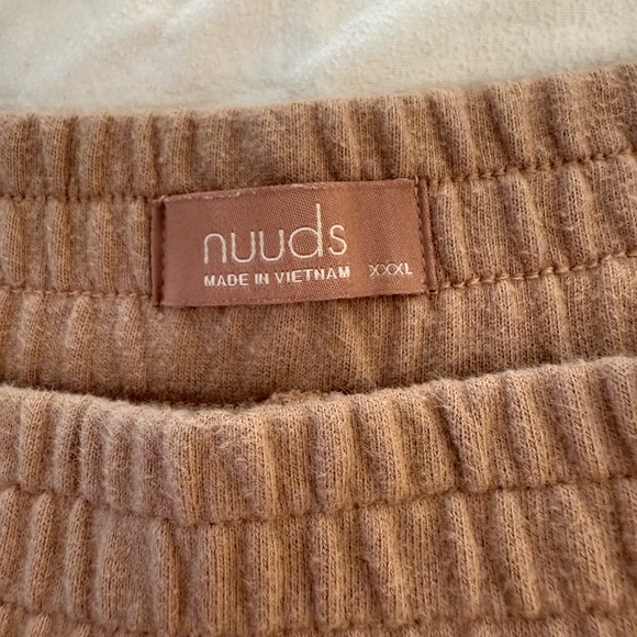 nuuds Pants - Nuuds tan sweatpants